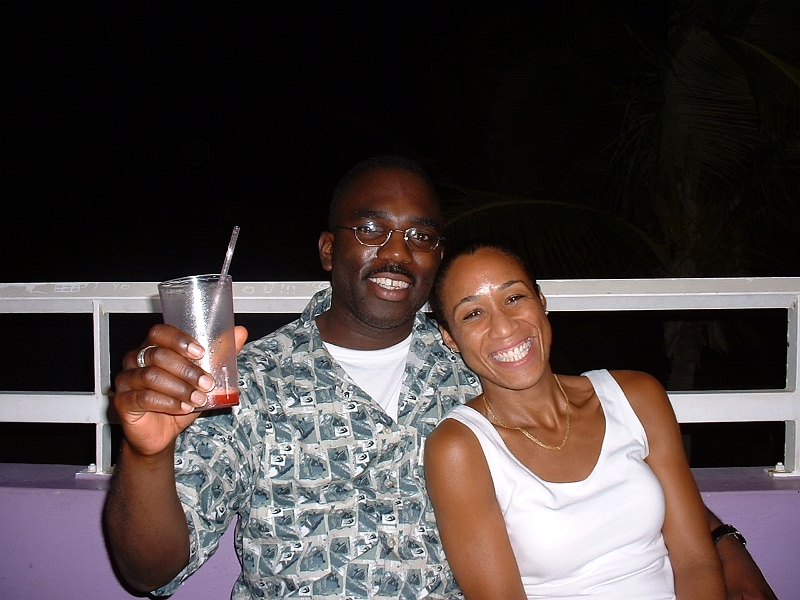 Aruba_001.JPG - Day one of our vacation.  We're all settled in at Divi Village, and enjoying a nice drink or 3