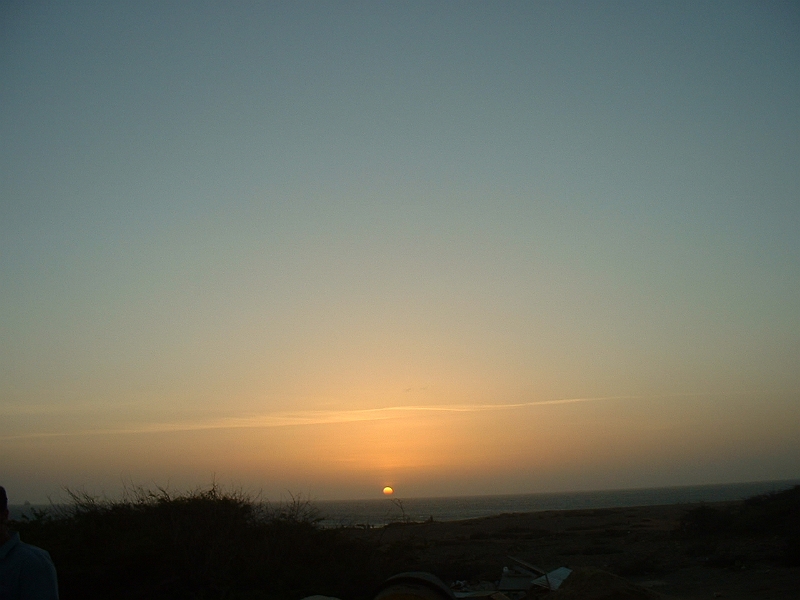 Aruba_050.JPG - Romantic sunset from the restaurant patio