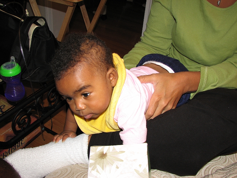 Halloween_Swim_020.JPG - Distracted by....lint...or paper...or any other object not intended for babies