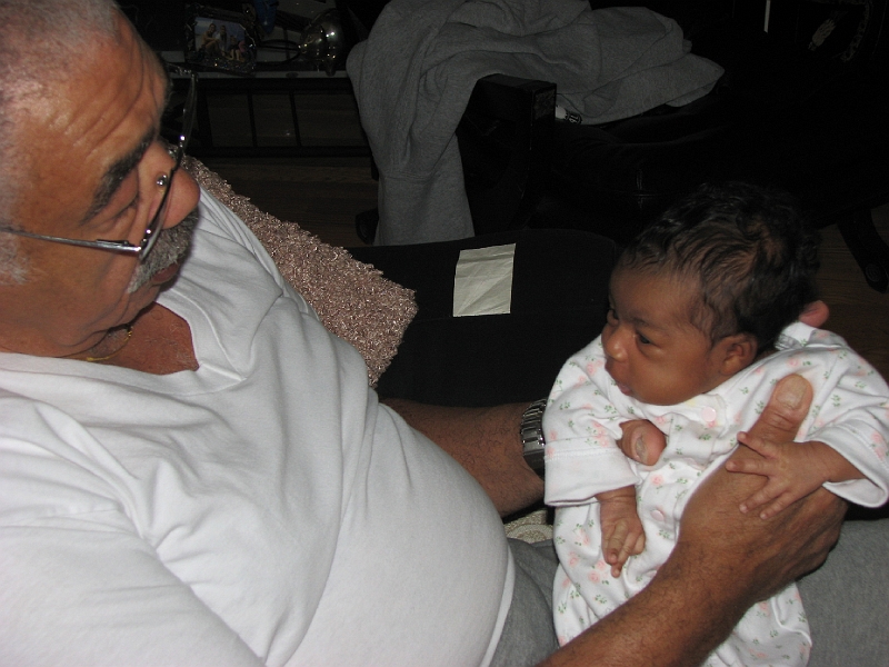 More_Mikayla_257.JPG - G-Daddy Fred going one-on-one with his granddaughter.  Check out the hand sizes.