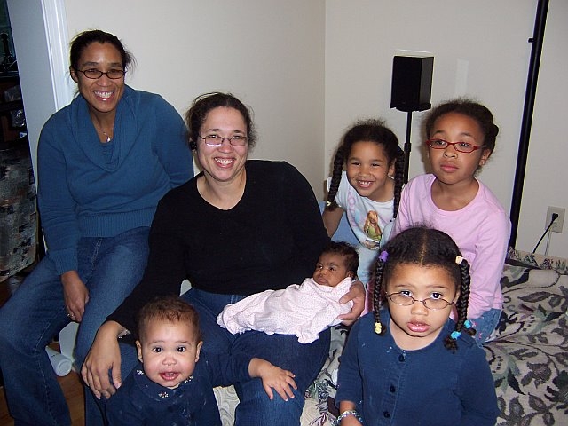 More_Mikayla_267b.jpg - From left-to-right (rear),  Kim, Kelly, Mikayla, Kamille and Kassidy.  In front, Kyra and Kalani