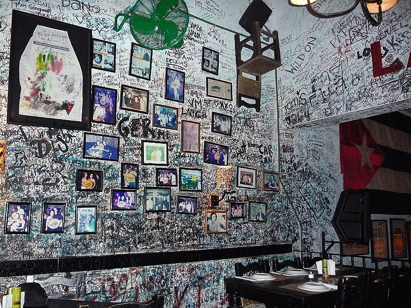 Puerto_Vallarta_251.JPG - Interesting decor at the club.  We couldn't find space to add our names.  Crazy!